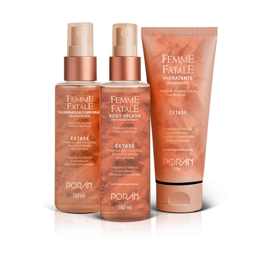 Kit Extase Femme Fatale para o corpo e cabelo