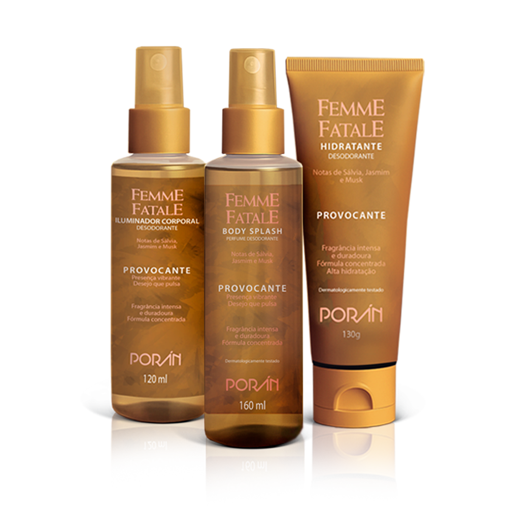Kit Provocante Femme Fatale para o corpo e cabelo
