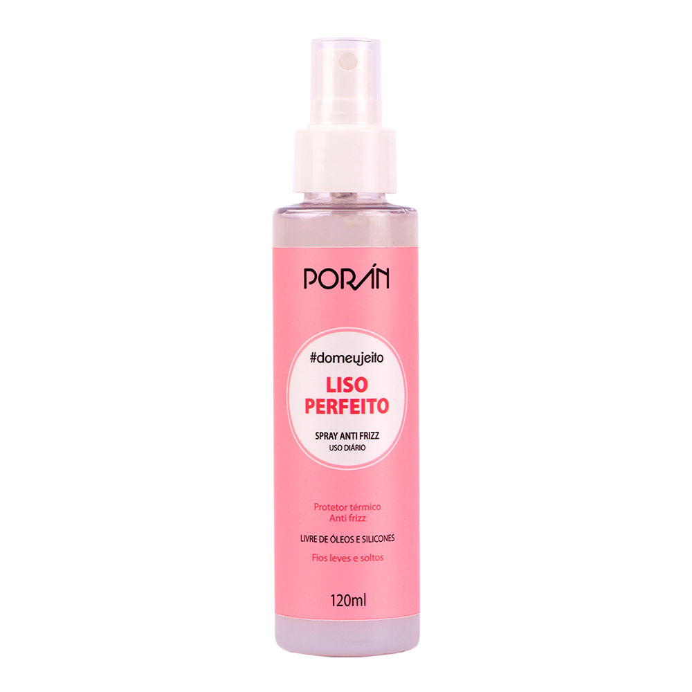 LISO PERFEITO SPRAY ANTI FRIZZ 120ML PORAN