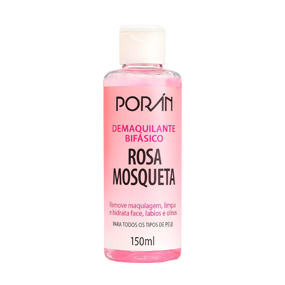 DEMAQUILANTE BIFASICO ROSA MOSQUETA 150ML PORAN