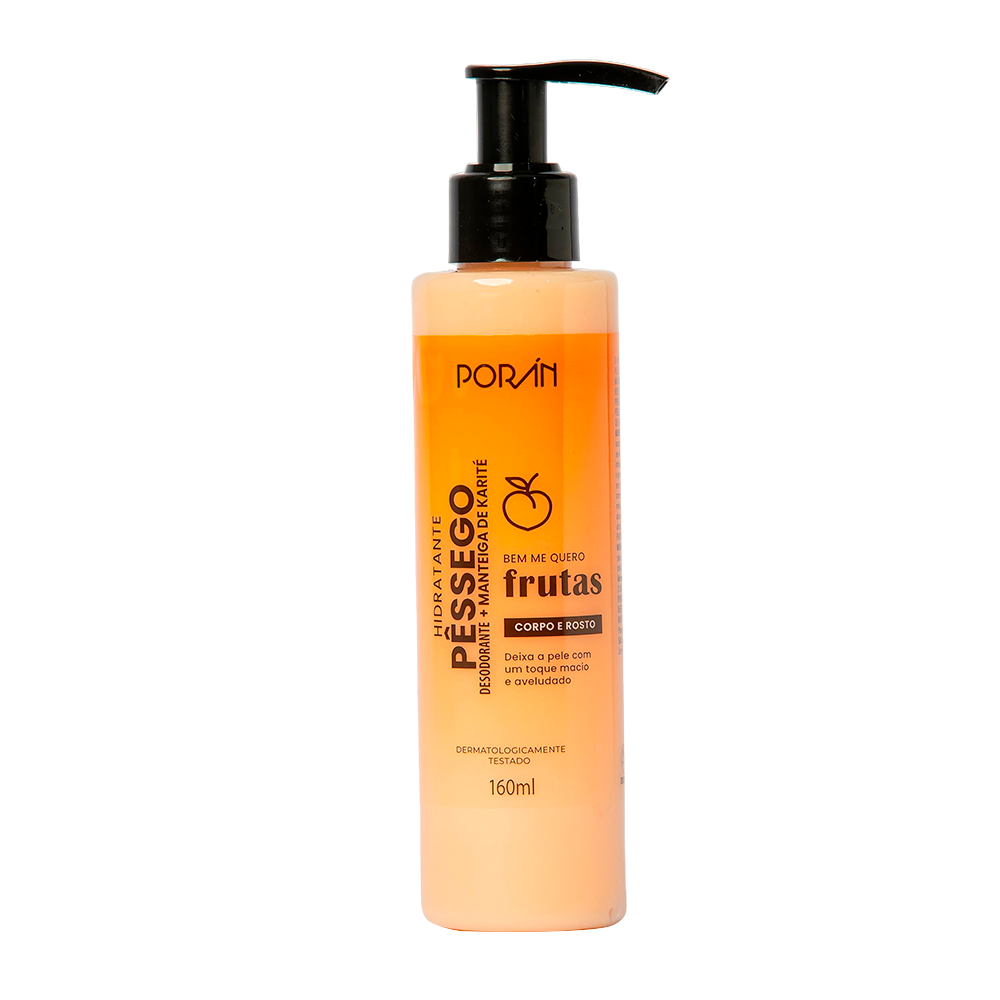 HIDRATANTE PESSEGO E KARITE PUMP 160ML PORAN