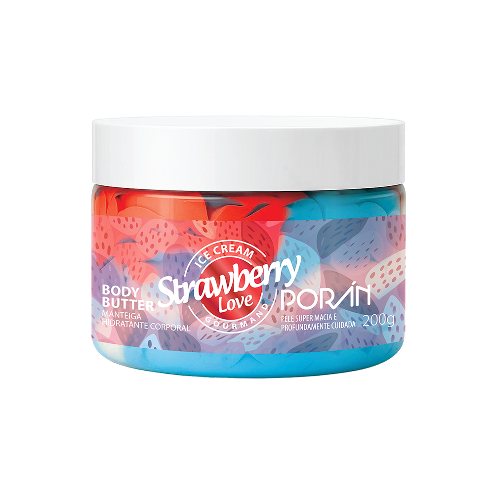 BODY BUTTER ICE CREAM STRAWBERRY LOVE GOURMAND 200G