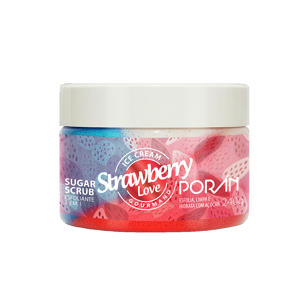 SUGAR SCRUB ICE CREAM STRAWBERRY LOVE GOURMAND 240G