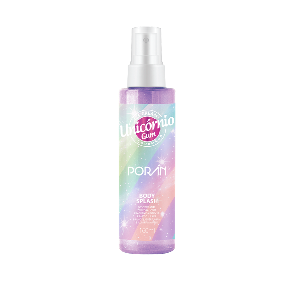 BODY SPLASH ICE CREAM UNICÓRNIO GUM GOURMAND 160ML