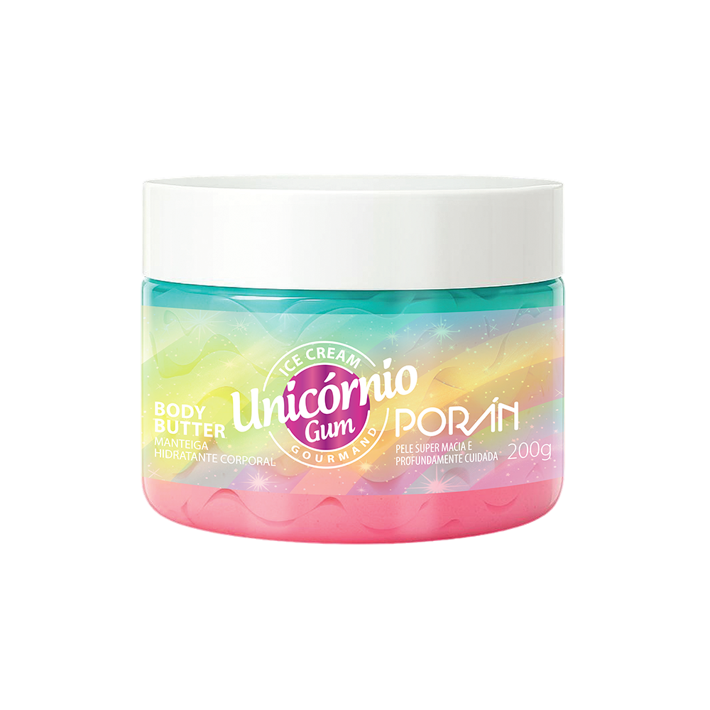 BODY BUTTER ICE CREAM UNICÓRNIO GUM GOURMAND 200G