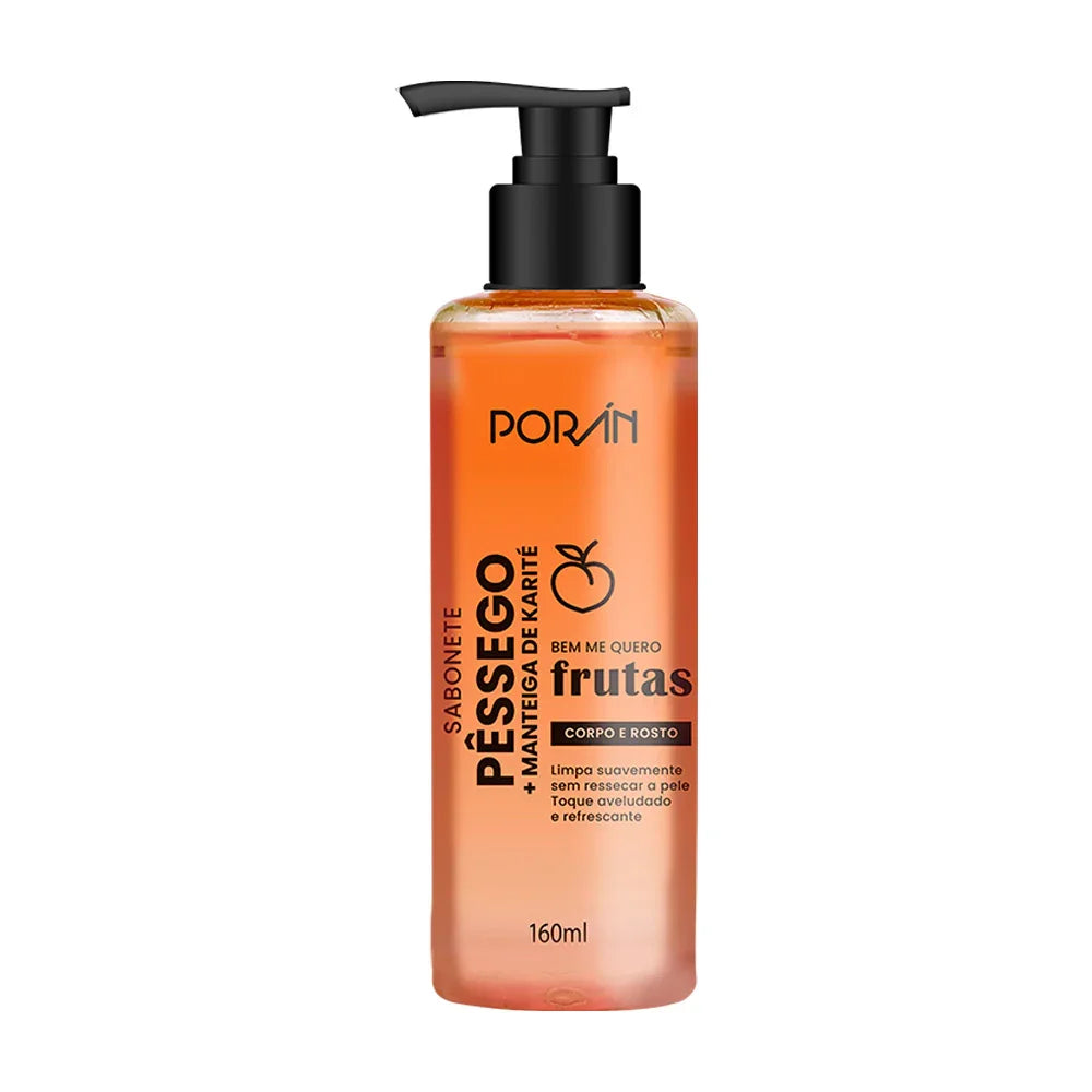 SABONETE PESSEGO CORPO E ROSTO PUMP 160ML PORAN