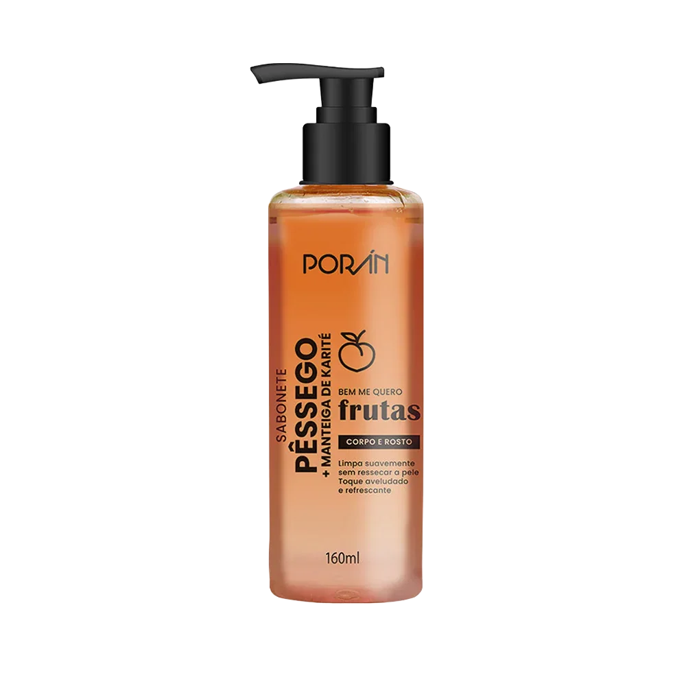 SABONETE PESSEGO CORPO E ROSTO PUMP 160ML PORAN