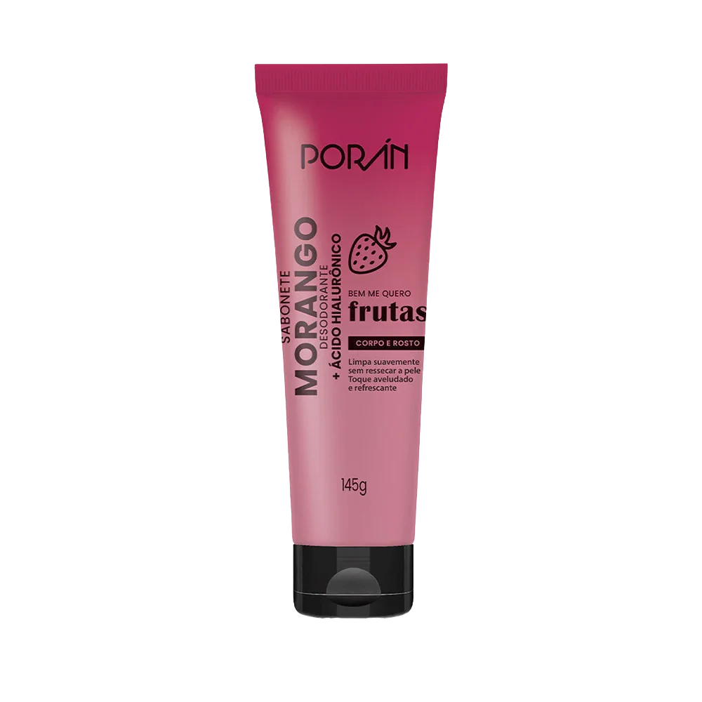 SABONETE MORANGO CORPO E ROSTO  145G PORAN