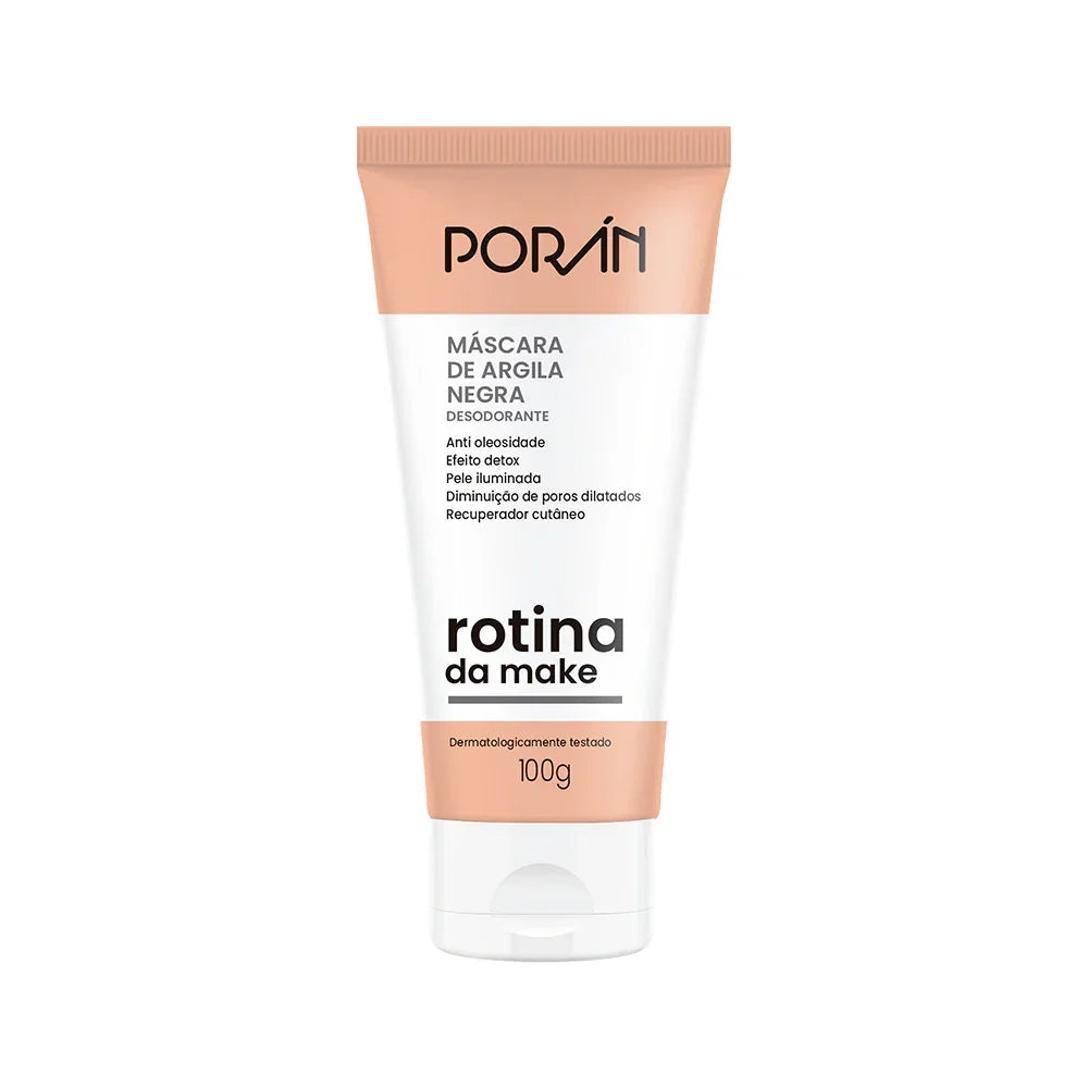 MASCARA DE ARGILA NEGRA 100G PORAN