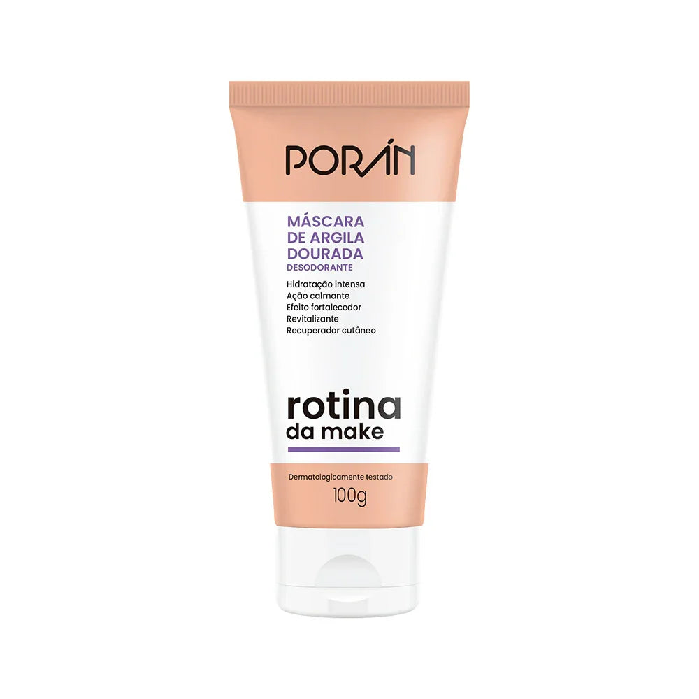 MASCARA DE ARGILA DOURADA 100G PORAN