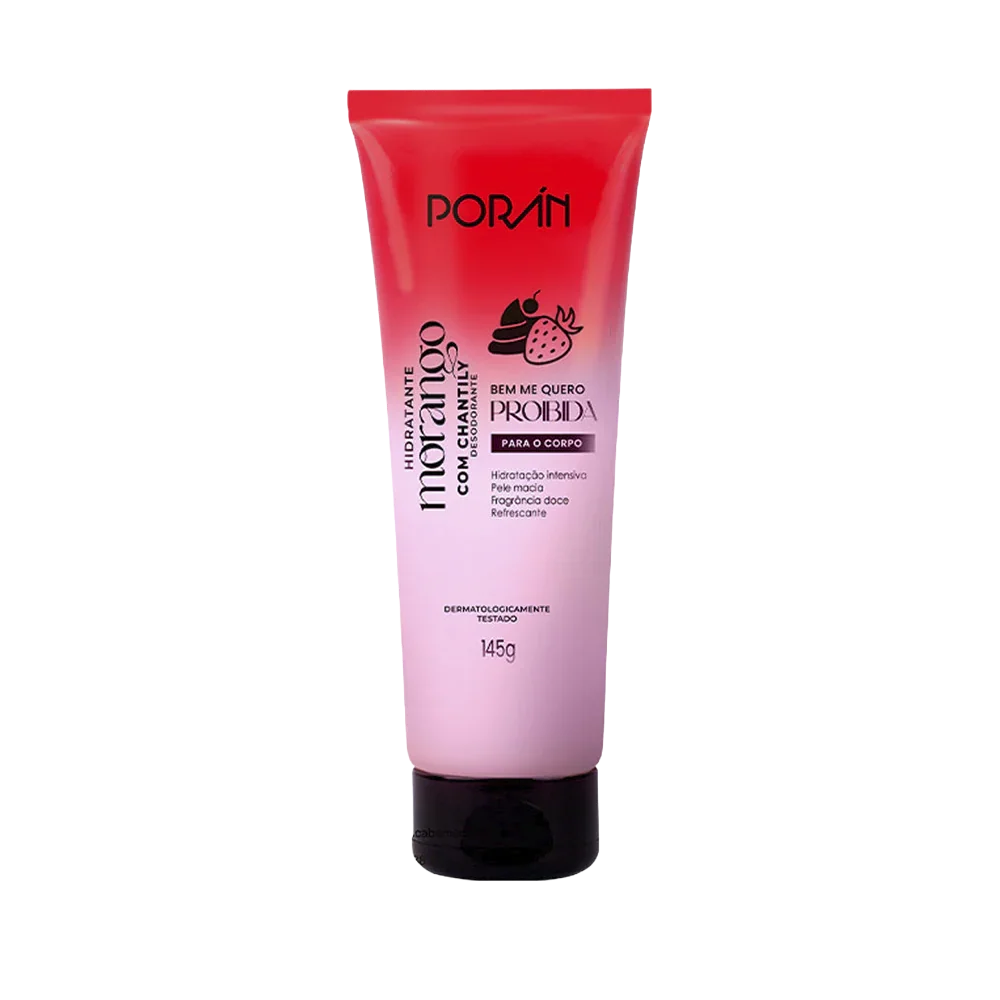 HIDRATANTE MORANGO COM CHANTILY 145G PORAN