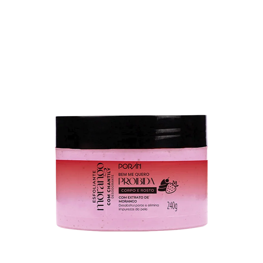 ESFOLIANTE MORANGO COM CHANTILY 240G PORAN