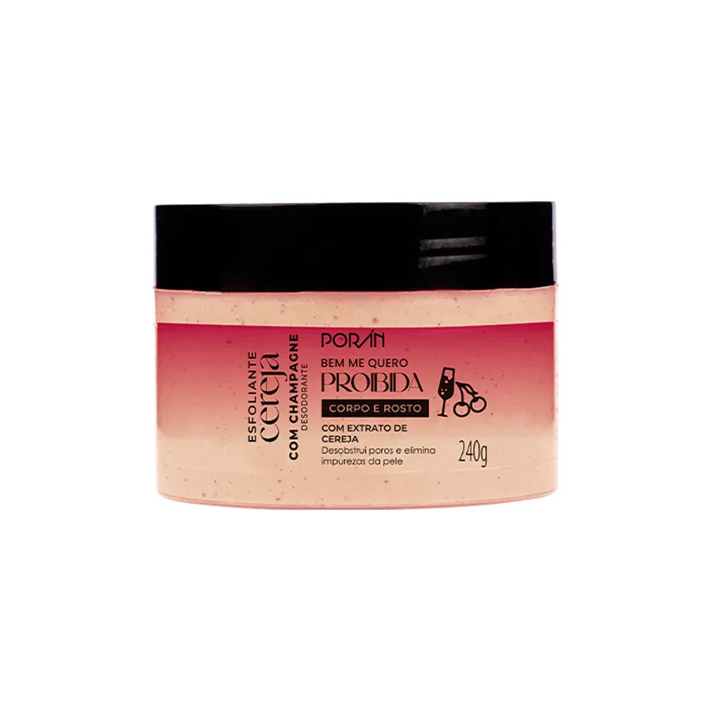 ESFOLIANTE CEREJA COM CHAMPANHE 240G PORAN