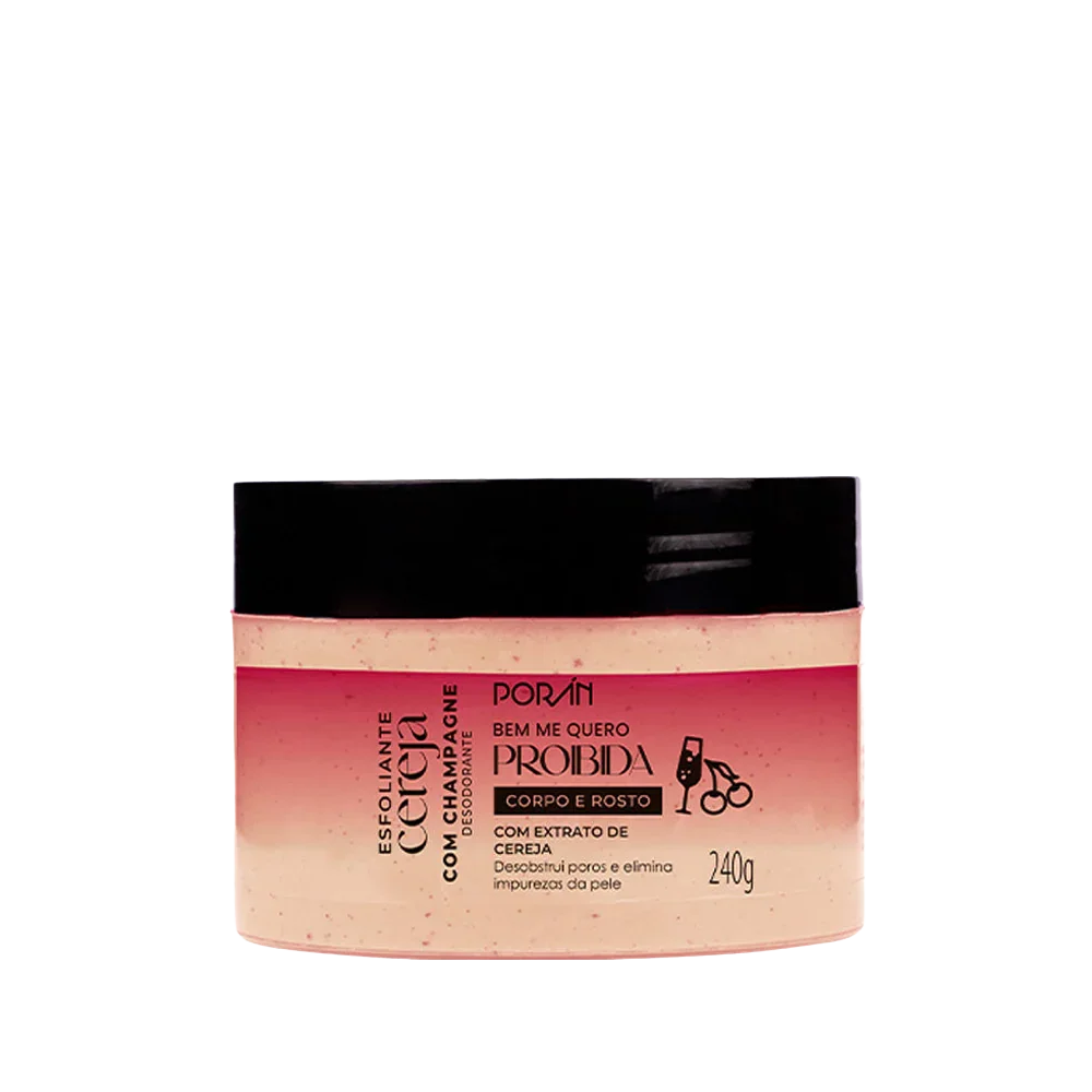 ESFOLIANTE CEREJA COM CHAMPANHE 240G PORAN