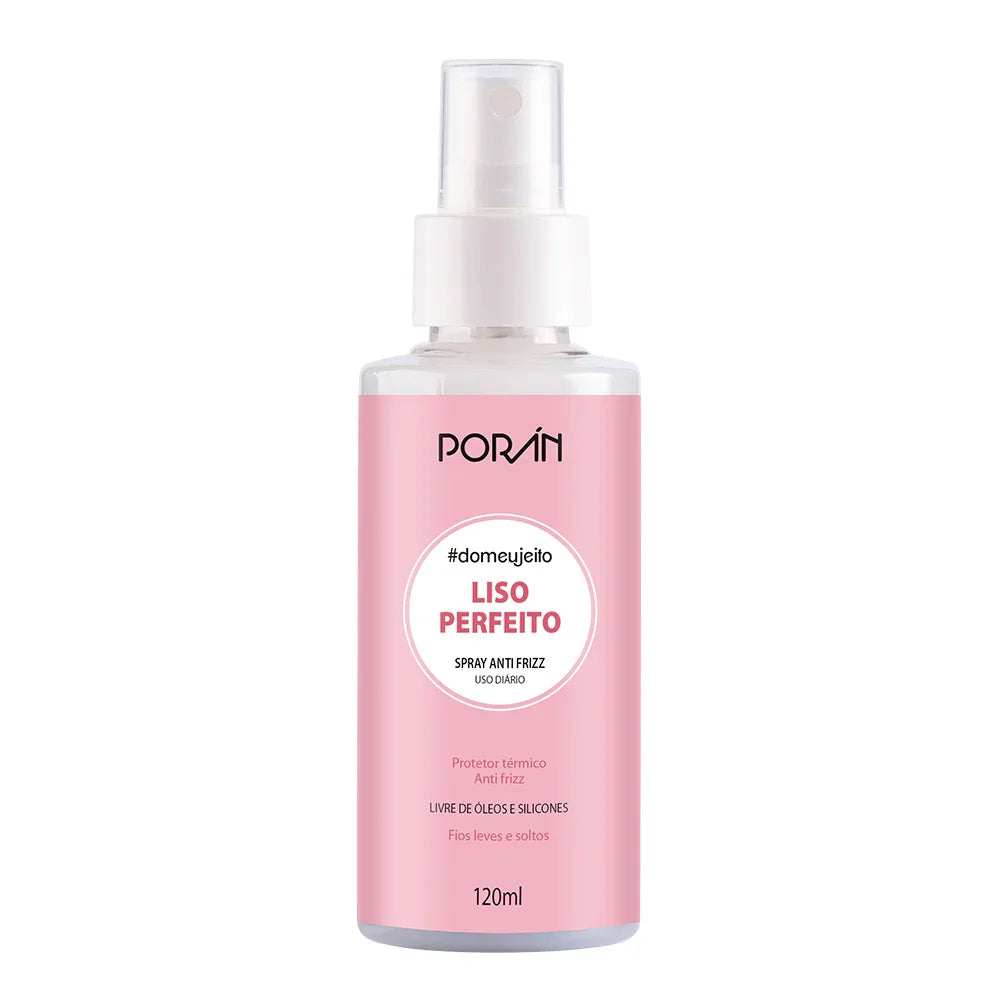 LISO PERFEITO SPRAY ANTI FRIZZ 120ML PORAN