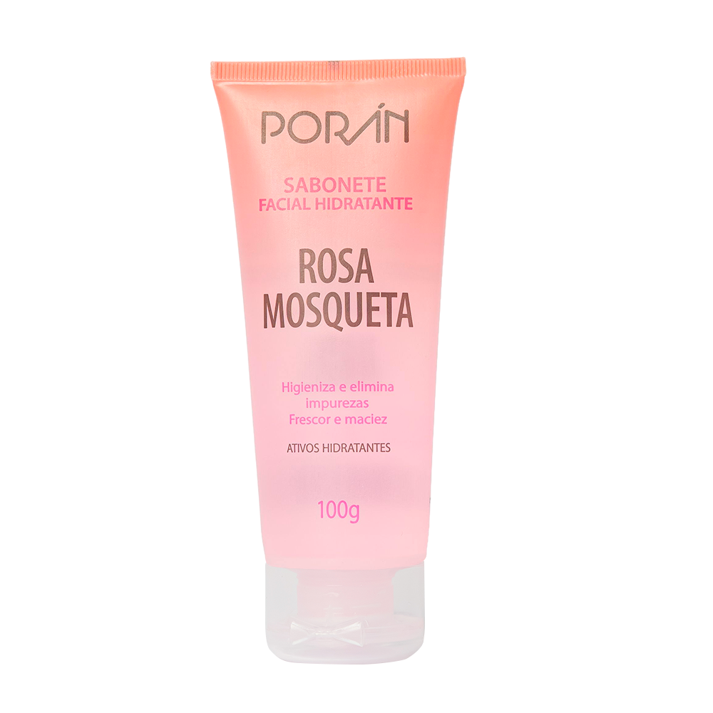 SABONETE FACIAL HIDRATANTE ROSA MOSQUETA 100G PORAN