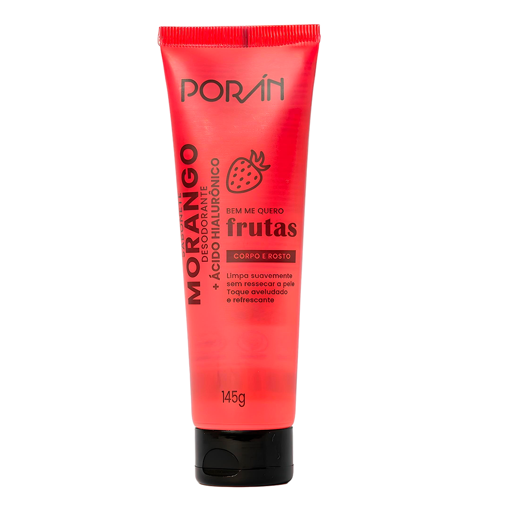 SABONETE MORANGO CORPO E ROSTO 145G PORAN
