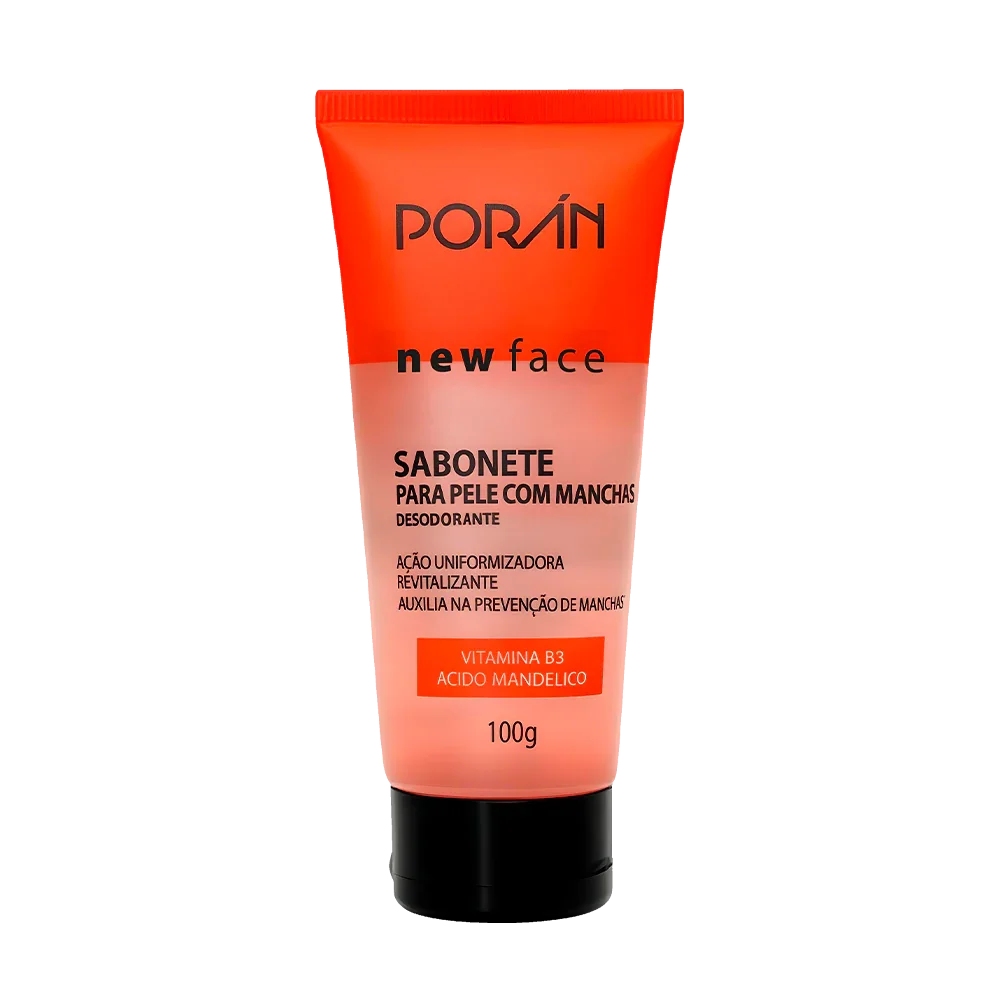 SABONETE PELE COM MANCHAS NEW FACE 100G PORAN