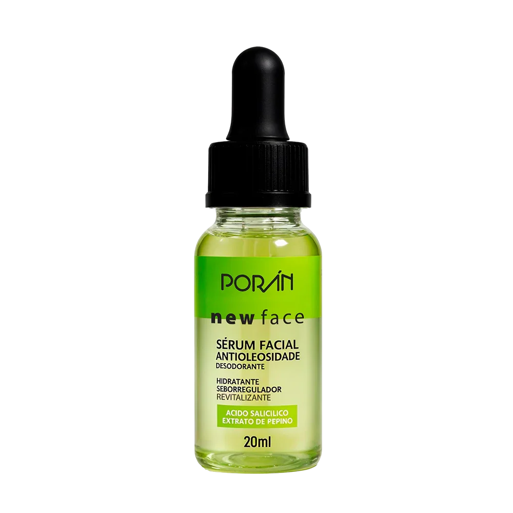 SERUM FACIAL ANTI OLEOSIDADE NEW FACE 20ML PORAN