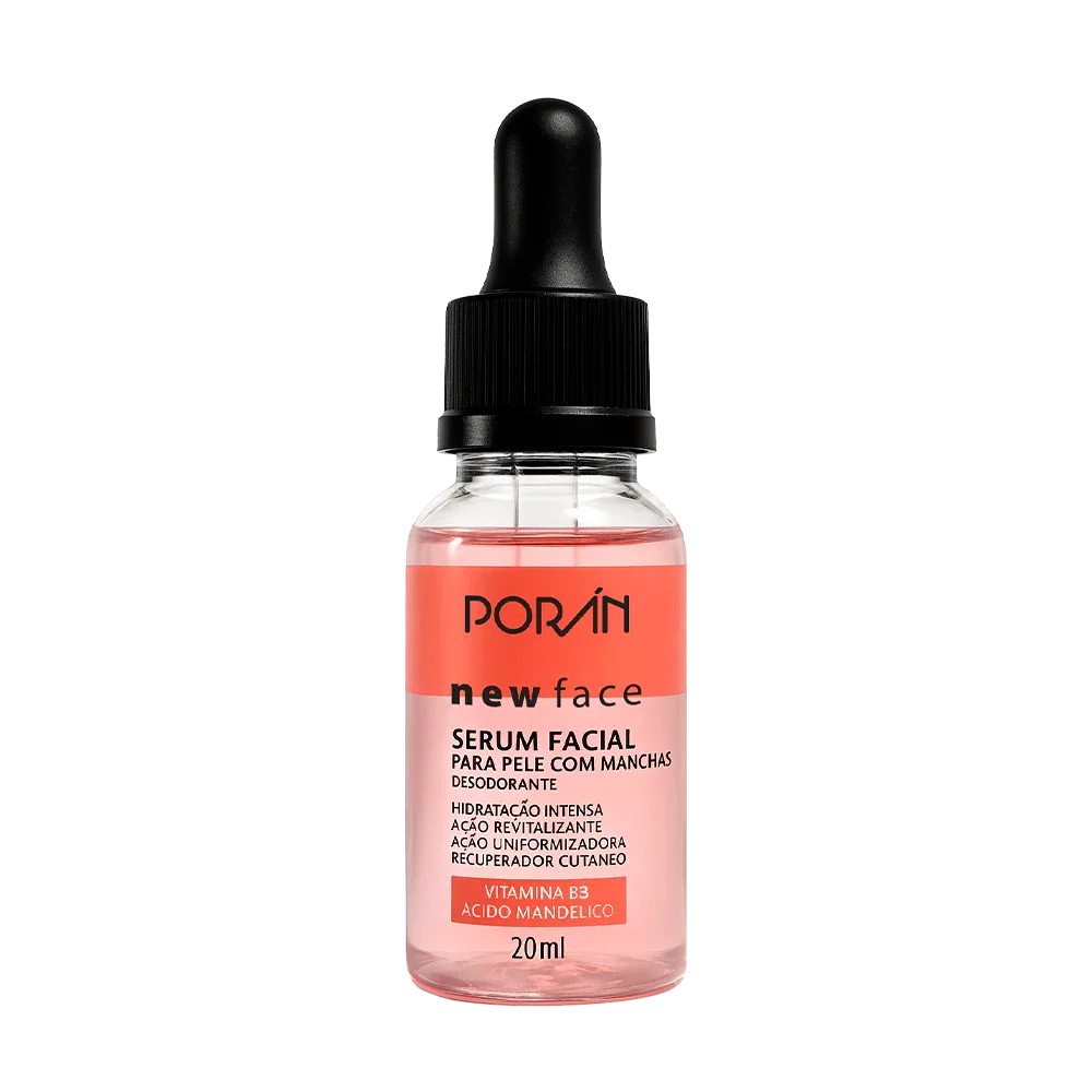 SERUM FACIAL PELE COM MANCHAS NEW FACE 20ML PORAN