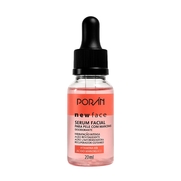 SERUM FACIAL PELE COM MANCHAS NEW FACE 20ML PORAN