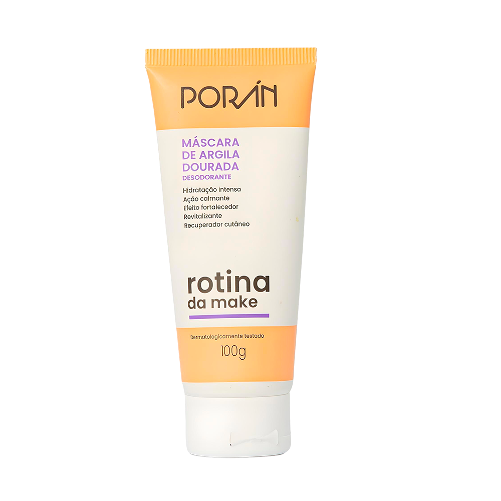 MASCARA DE ARGILA DOURADA 100G PORAN