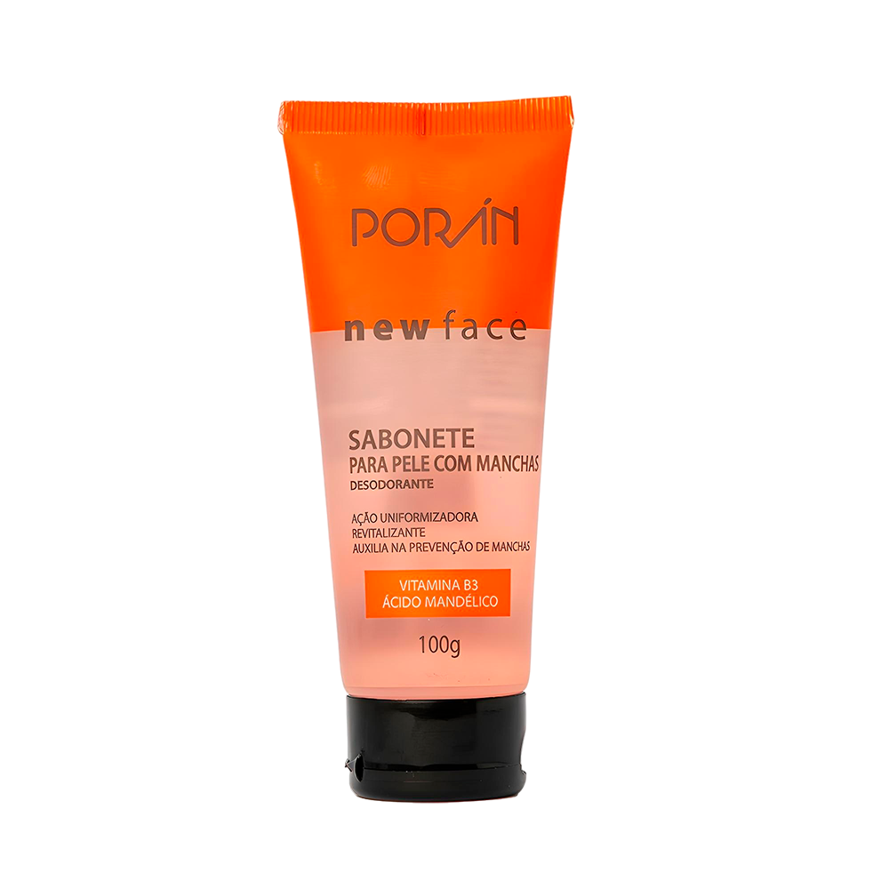 SABONETE PELE COM MANCHAS NEW FACE 100G PORAN