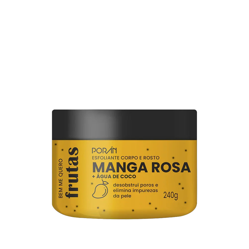 ESFOLIANTE MANGA ROSA CORPO E ROSTO 240G PORAN