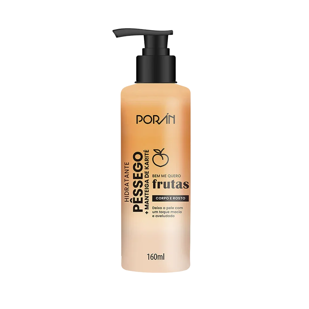 HIDRATANTE PESSEGO E KARITE PUMP 160ML PORAN