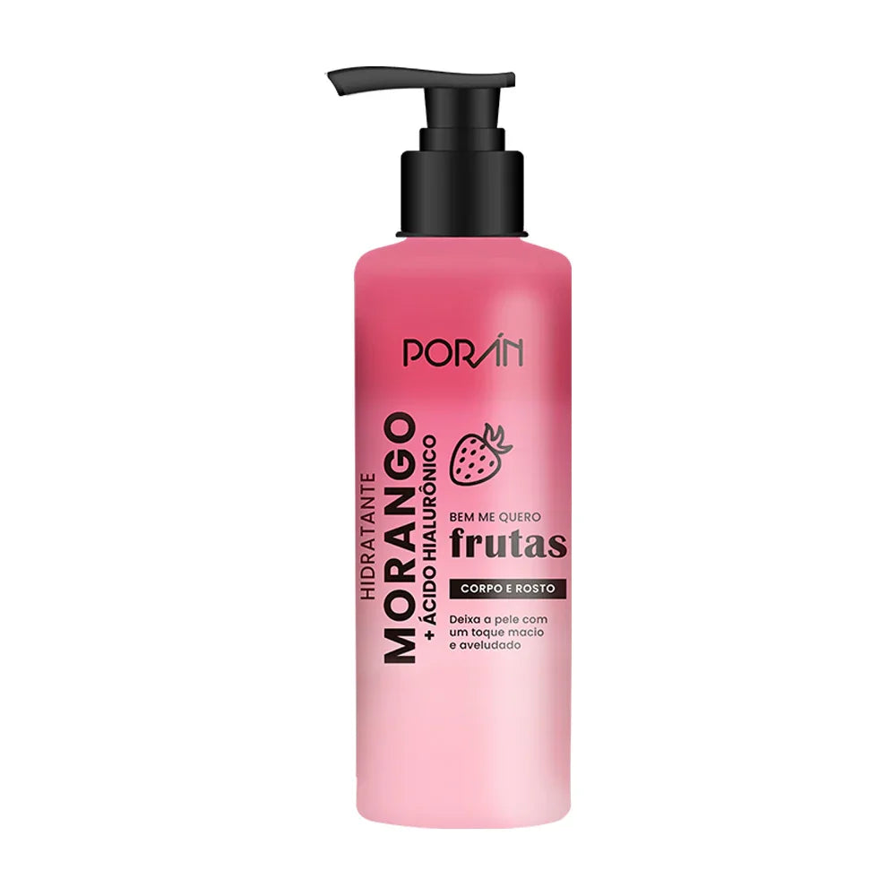 HIDRATANTE MORANGO AC.HIALURONICO PUMP 160 ML PORAN