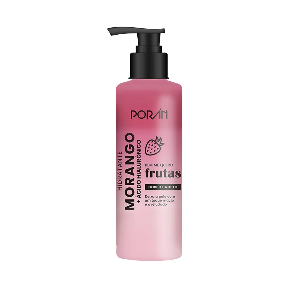 HIDRATANTE MORANGO AC.HIALURONICO PUMP 160 ML PORAN