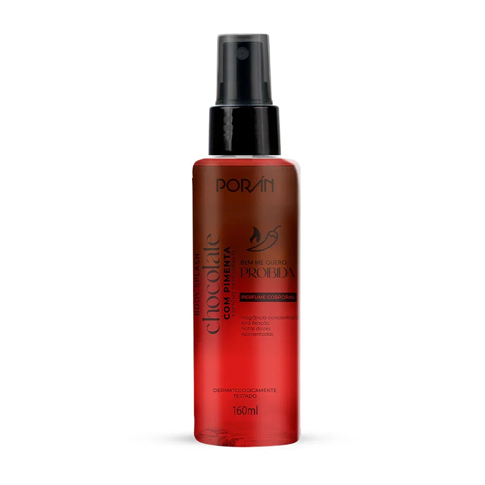 BODY SPLASH CHOCOLATE COM PIMENTA 160ML PORAN
